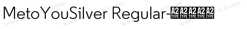 MetoYouSilver Regular字体转换